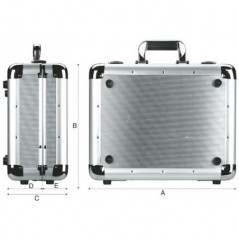 FE 0680 - Valigia in alluminio porta utensili (utensili non inclusi) dimensioni 510x375x185h mm - 