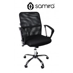 Sedia da ufficio girevole, sedia da scrivania nera con rotelle mod. SALLY –  Samira Italia