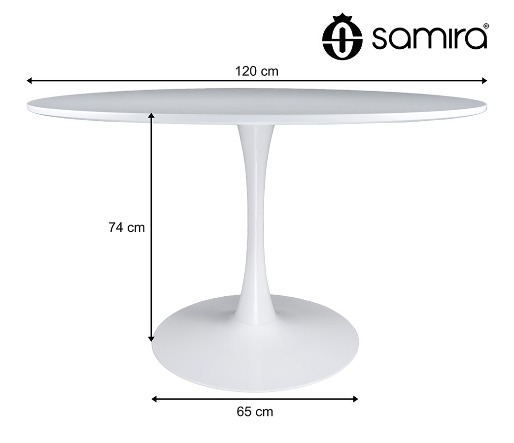 Tavolo quadrato 70x70 bianco, tavolino da bar mod. Romeo – Samira Italia